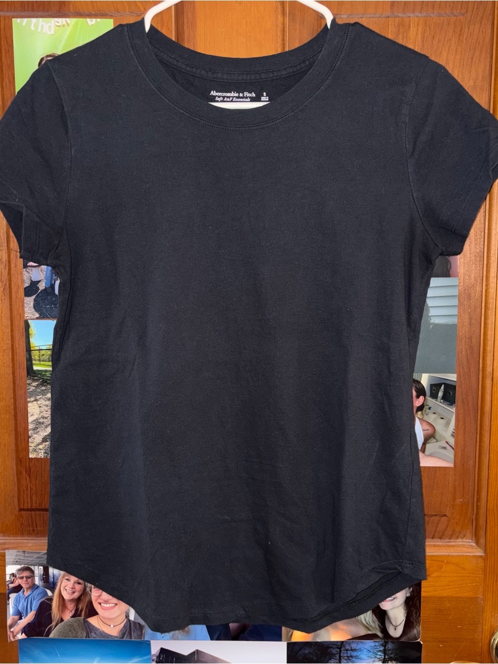 Abercrombie & Fitch Black Short Sleeve Crewneck Tee
